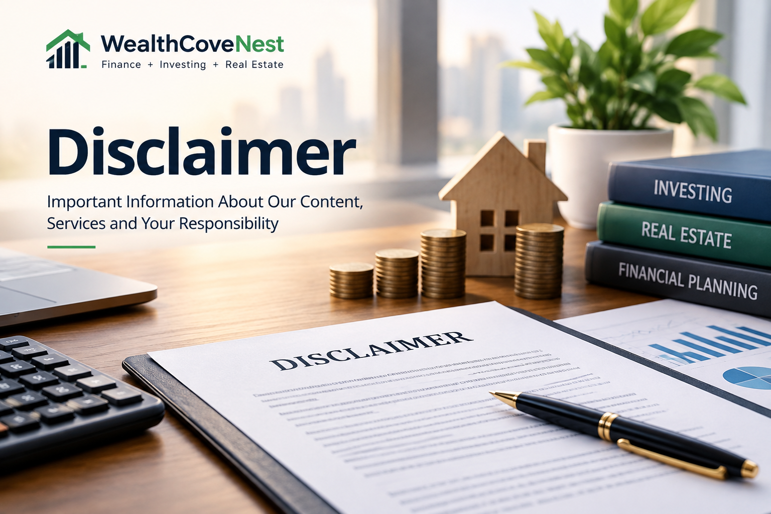 Disclaimer | WealthCoveNest Finance Investing and Real Estate